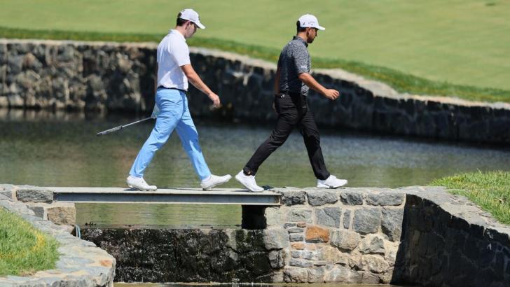 Golfers Patrick Cantlay and Xander Schauffele